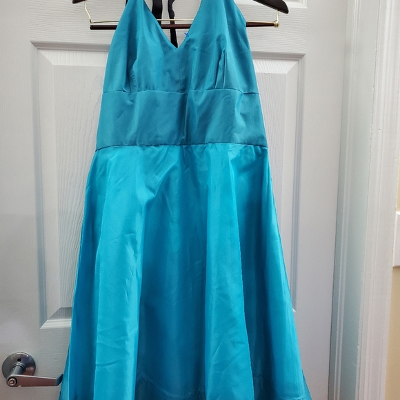 Blue and black beautiful dress - Picture 4 of 9